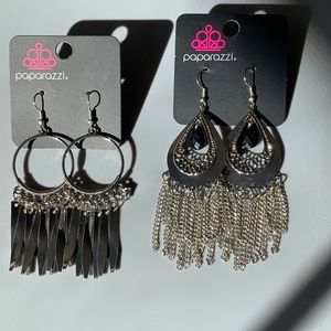 2 Silver Dangle Earrings